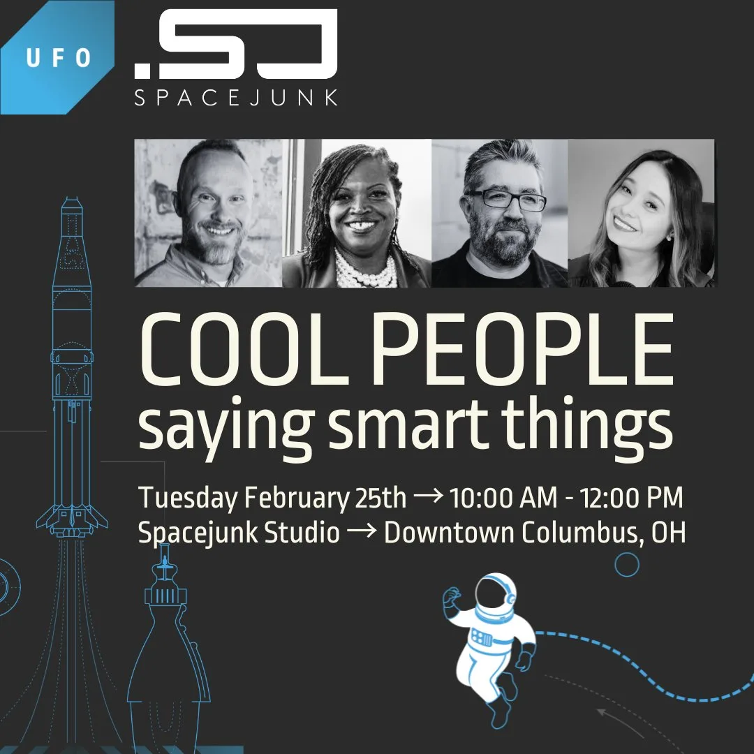 Event graphic for Cool People Saying Smart Things: Columbus Edition