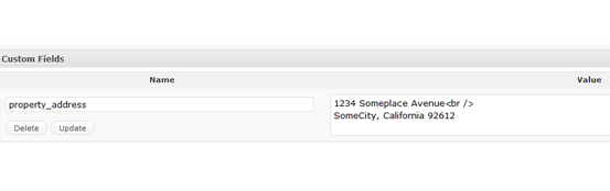 HTML formatting in our custom field