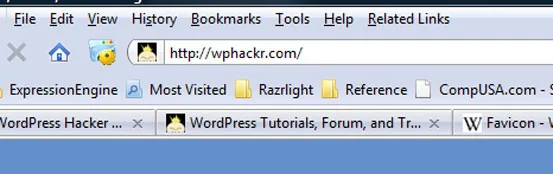 Example of a WordPress Favicon