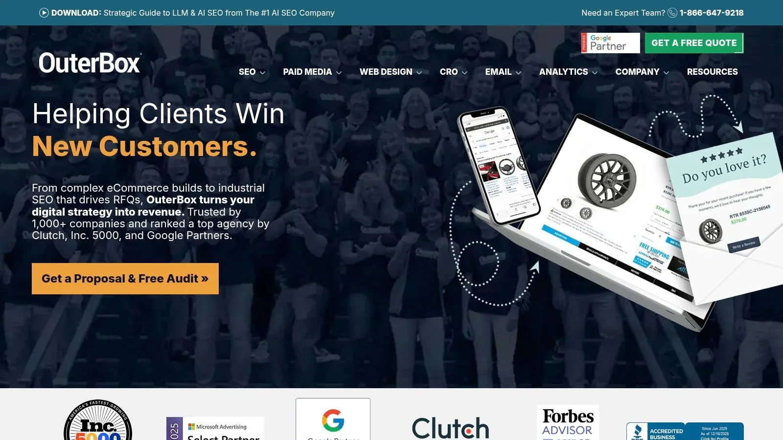 OuterBox enterprise SEO agency platform