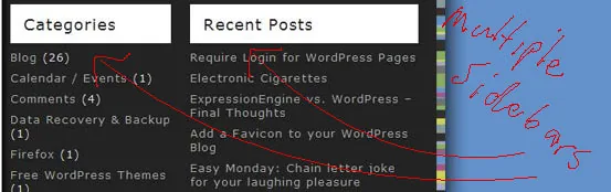 WordPress Multiple Sidebars